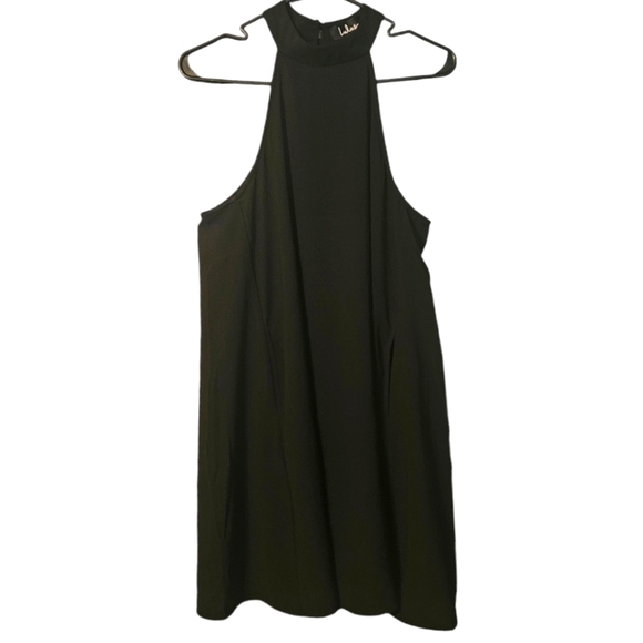 Lulus Women's Black Halter Swing Dress Size S - Picture 3 of 8